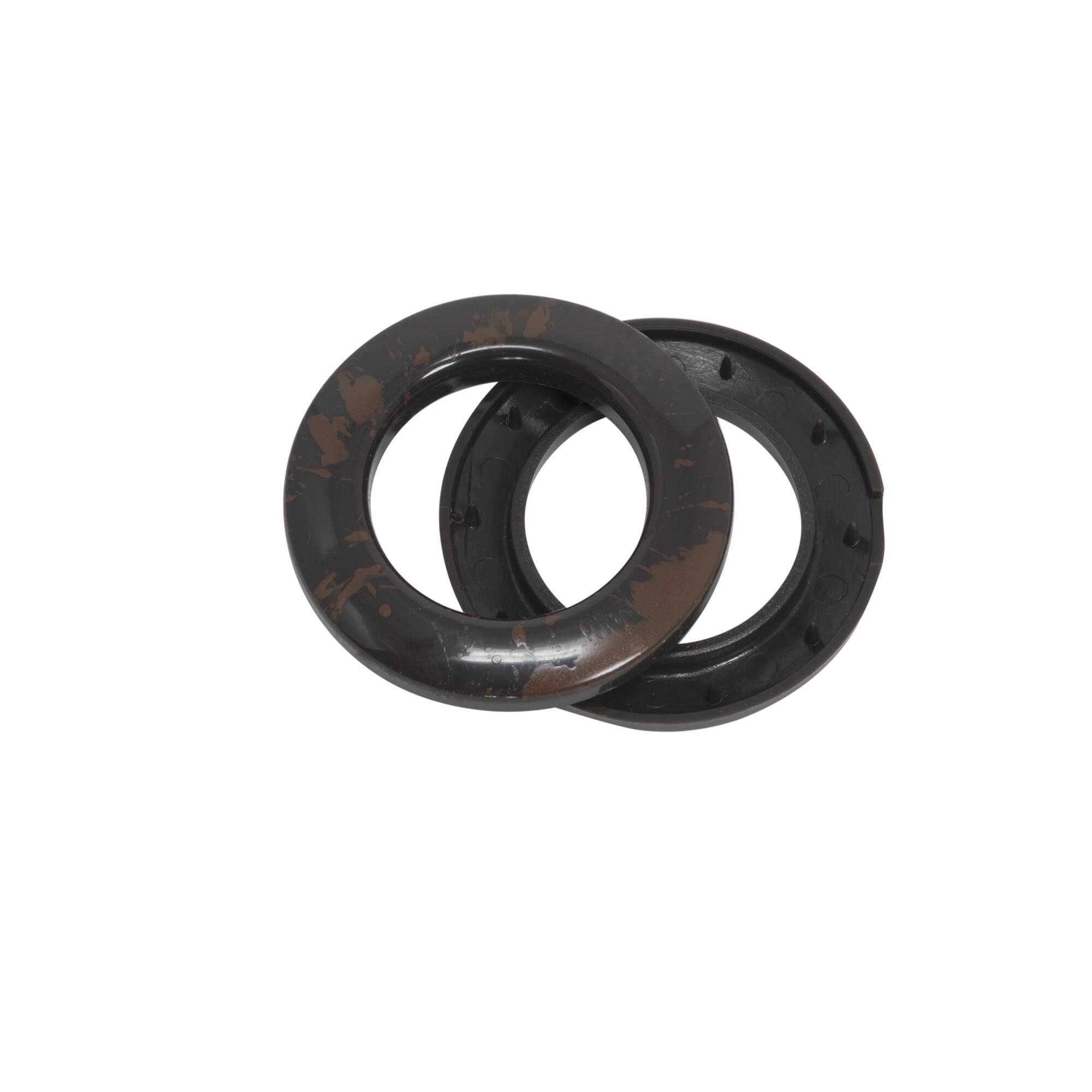 Dritz® Home Rustic Brown 1" Round Curtain Grommets, 8ct.